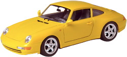Car yellow porsche